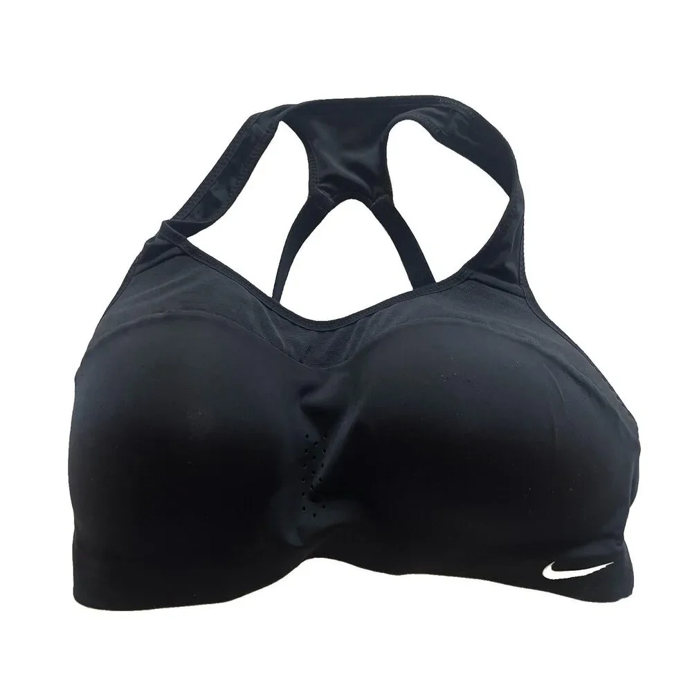 Nike Dri-FIT Alpha Sports Bra Womens S Black High Support Gym Yoga Activewear